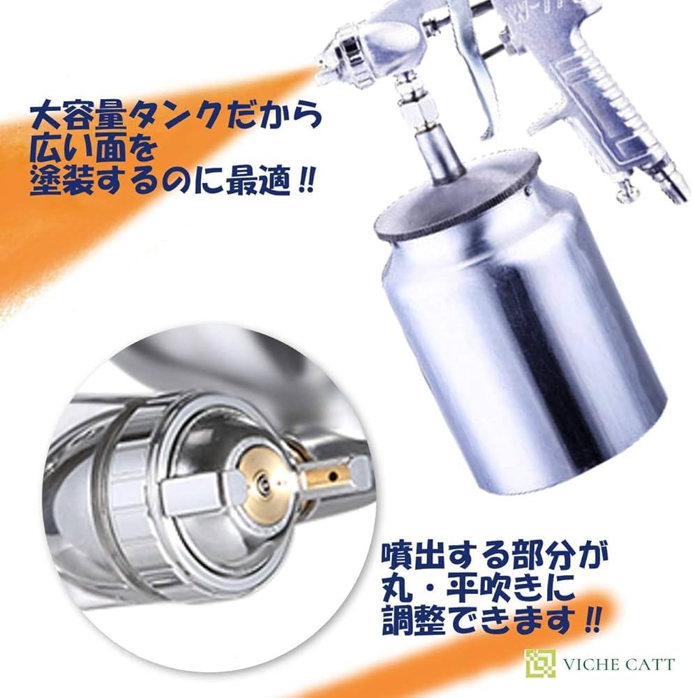 Amazon | VICHE CATT エアー ペイント スプレーガン 吸い上げ式